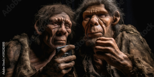 Neanderthals selfies © Tatiana