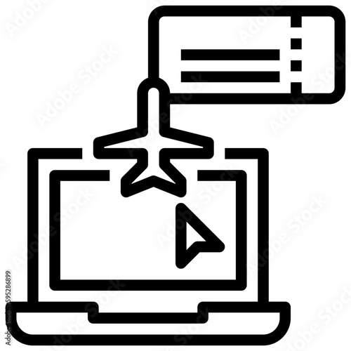 travel line icon,linear,outline,graphic,illustration