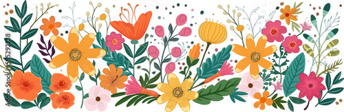 A wild flower floral flowers abstract pattern background design