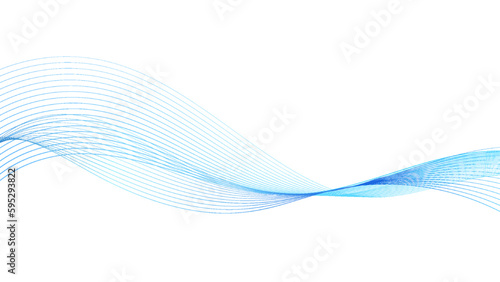 Photo 抽象的な青色の波形の背景
