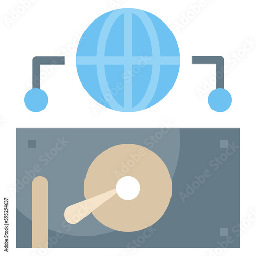 gpu line icon,linear,outline,graphic,illustration