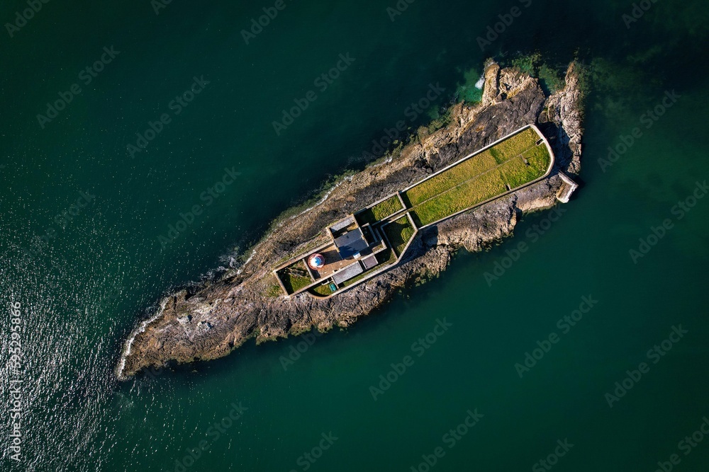 Aerial still image of Fenit Lighthouse