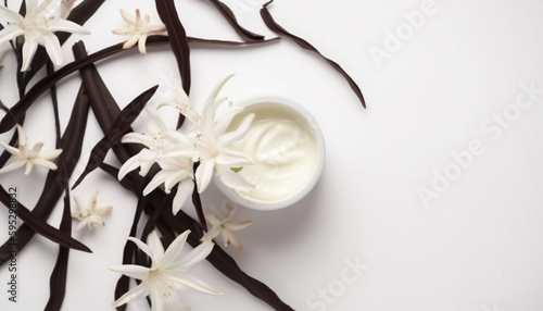 Vanilla, vanilla flower, vanilla cream