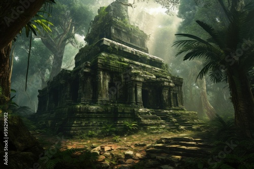 History jungle temple. Generate Ai © nsit0108