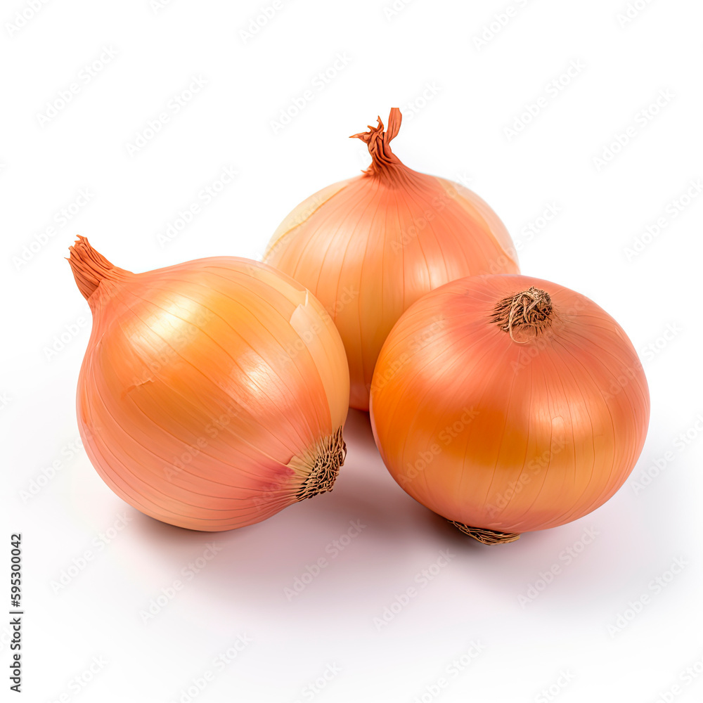 custom made wallpaper toronto digitalOnions on white background. Generative AI.