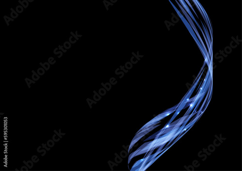 青のネットワークウェーブ