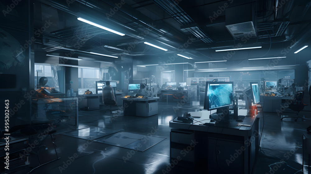 Beautiful CyberPunk Laboratory