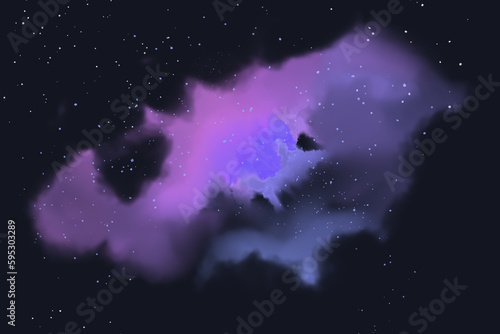 An abstract cartoon cosmic background.