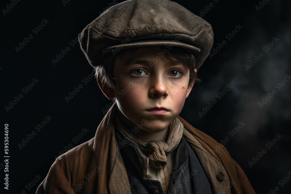 Portrait of Oliver Twist. Generate Ai Portrait of Oliver Twist. Generate Ai