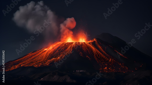 Stunning Volcano Eruption © Stphane