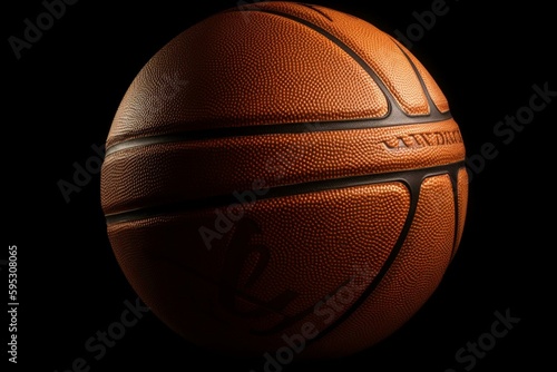 Basketball ball isolated on white background. Generative AI © Juan