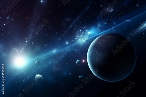 Space wallpaper universe. Generate Ai