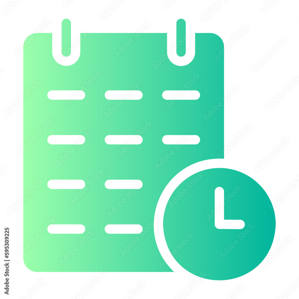 schedule gradient icon schedule gradient icon