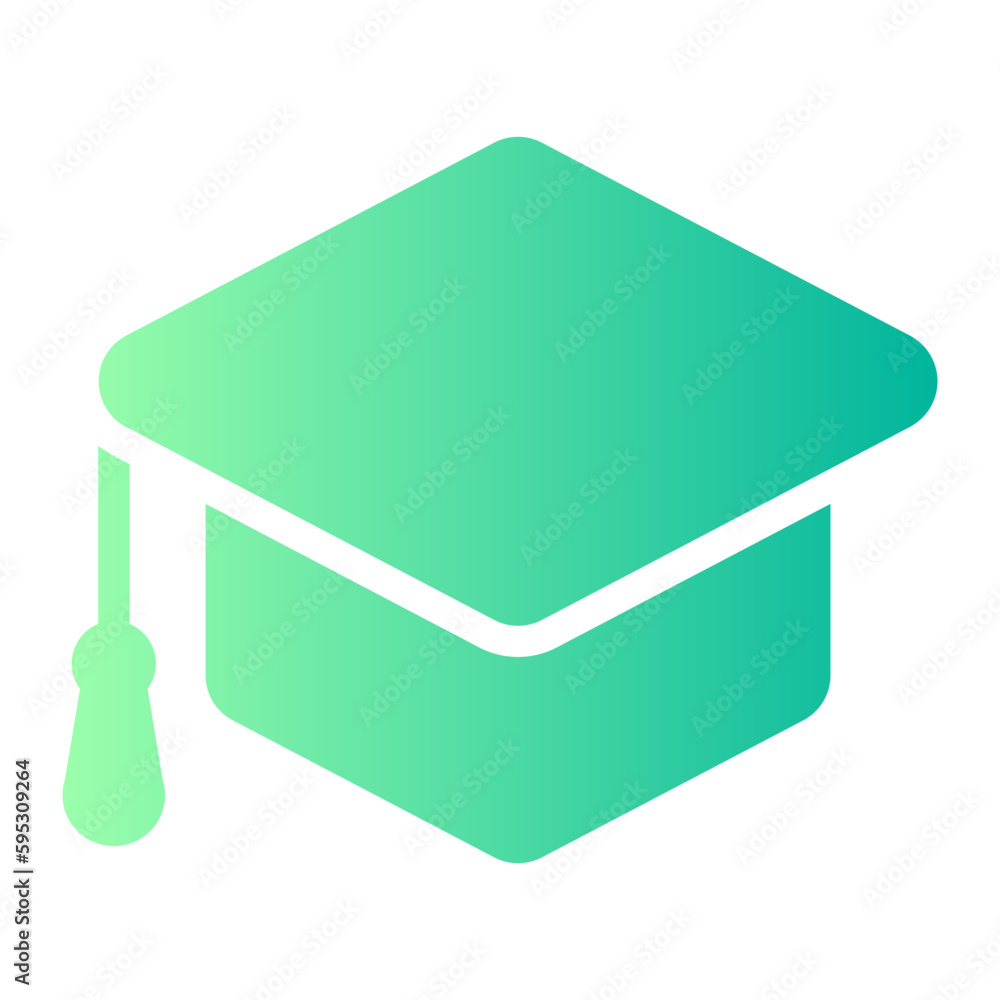 mortarboard gradient icon mortarboard gradient icon