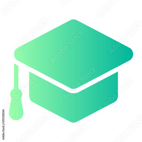 mortarboard gradient icon
