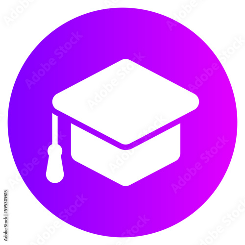 mortarboard gradient icon