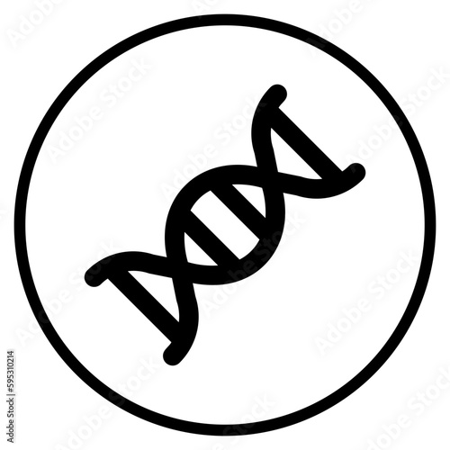 dna structure glyph icon