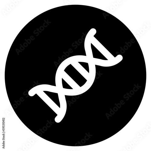 dna structure glyph icon