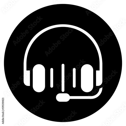 listening glyph icon
