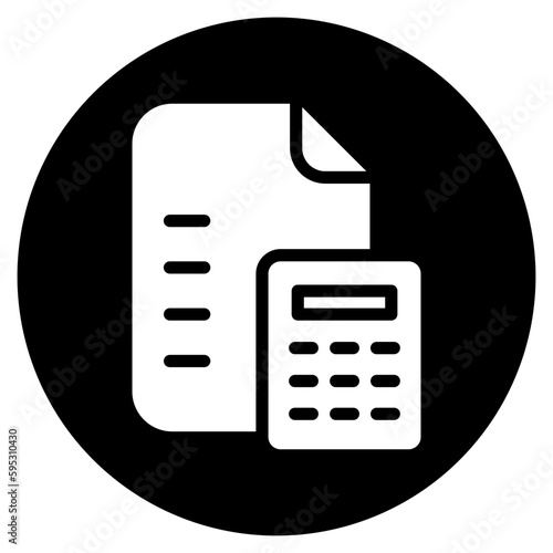 maths glyph icon
