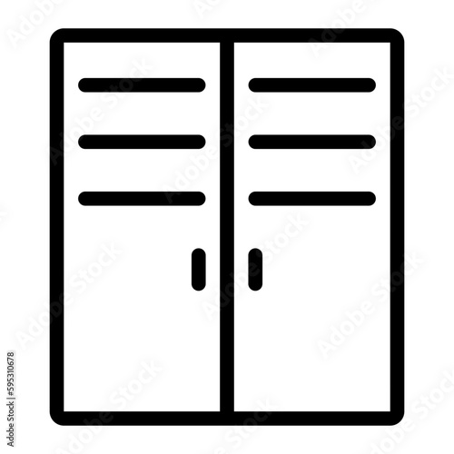 lockers line icon