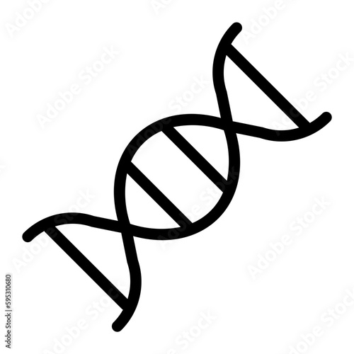 dna structure line icon