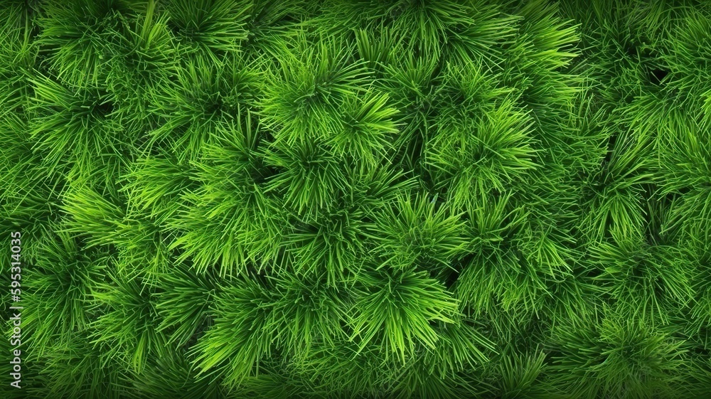 AI Generative. AI Generated. Concept of photo of green grass. Background pattern farming. Can be used for graphic design. Graphic Art Illustration.