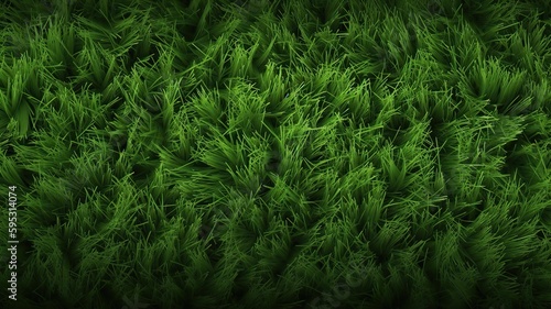 AI Generative. AI Generated. Concept of photo of green grass. Background pattern farming. Can be used for graphic design. Graphic Art Illustration.