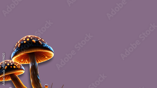 AI generative mushroom illustration