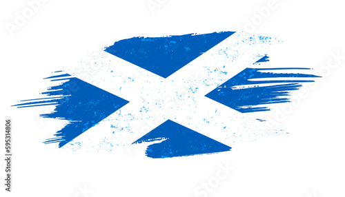 The flag of Scotland photo