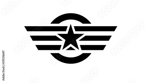 military star  vector icon