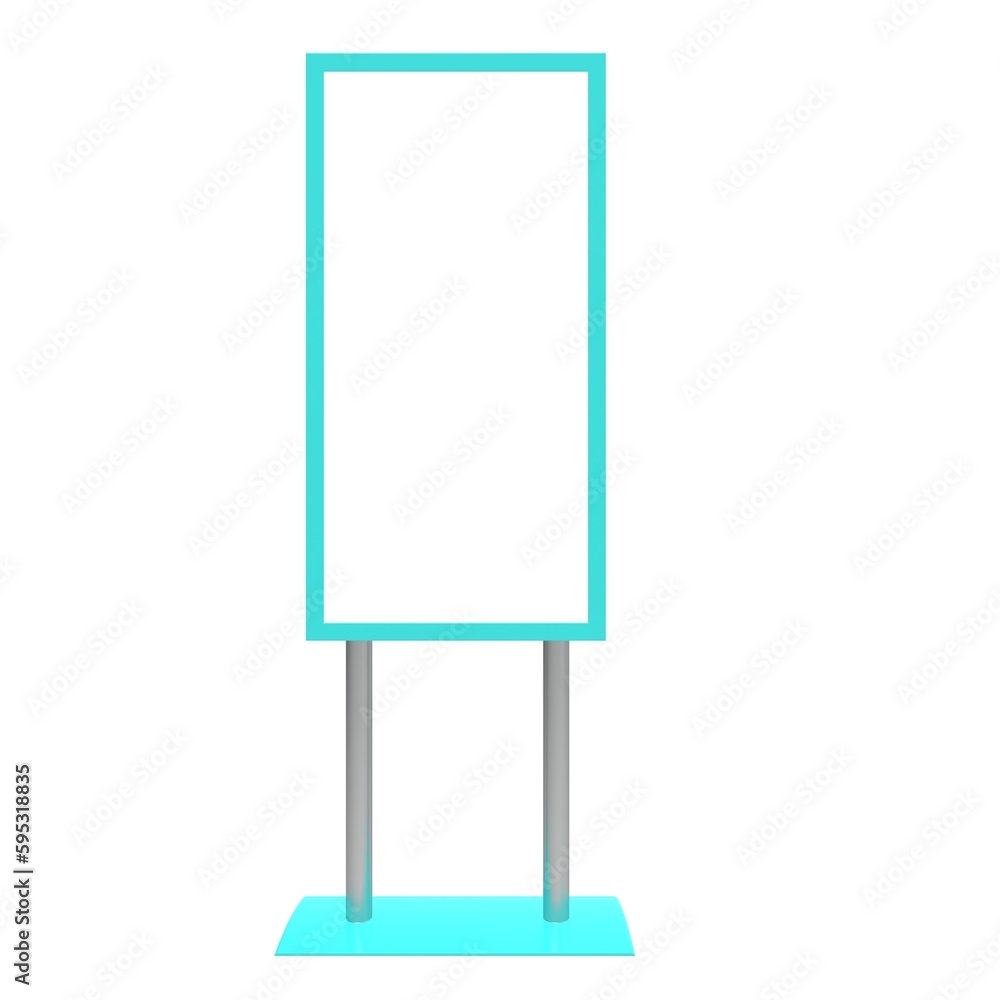 Isolated Blank blackboard for template mockup 3d illustration Isolated Blank blackboard for template mockup 3d illustration