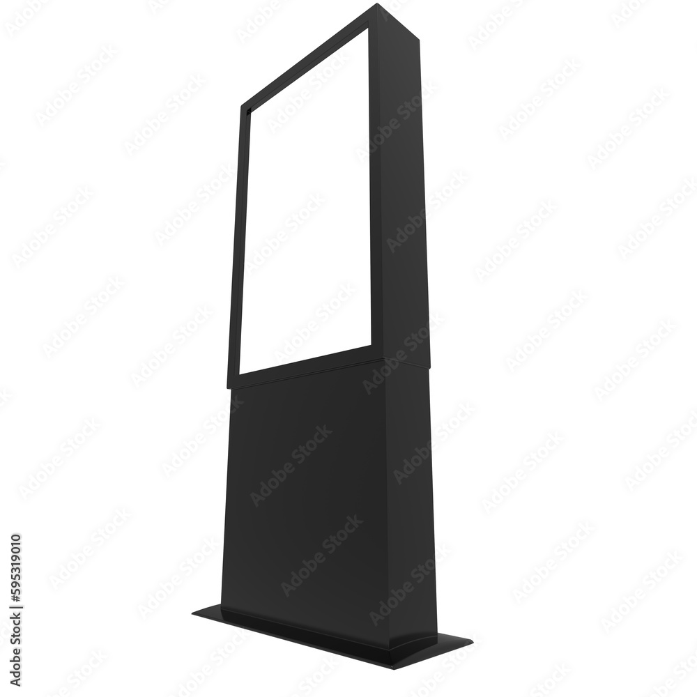 Isolated Blank black blackboard for template mockup 3d illustration Isolated Blank black blackboard for template mockup 3d illustration