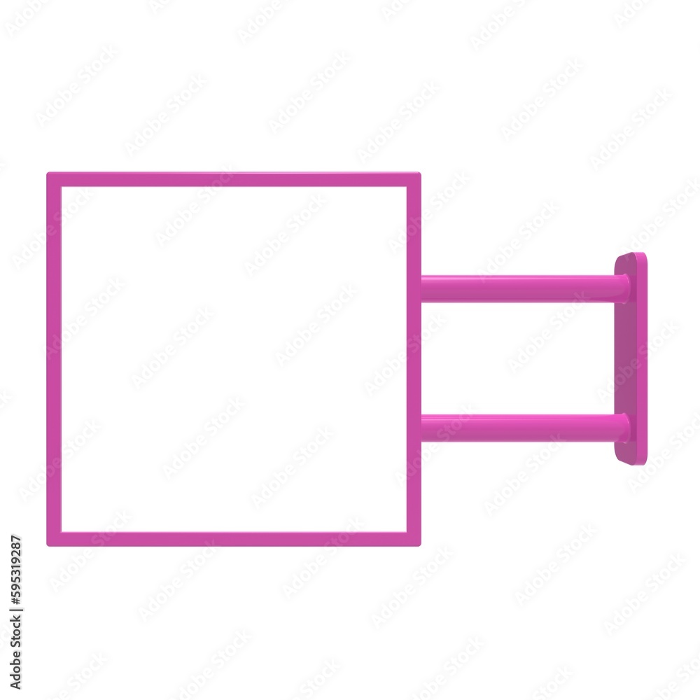 Isolated Blank blackboard for template mockup 3d illustration Isolated Blank blackboard for template mockup 3d illustration