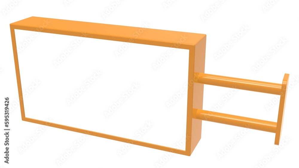 Isolated Blank blackboard for template mockup 3d illustration Isolated Blank blackboard for template mockup 3d illustration