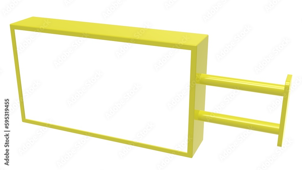 Isolated Blank blackboard for template mockup 3d illustration Isolated Blank blackboard for template mockup 3d illustration