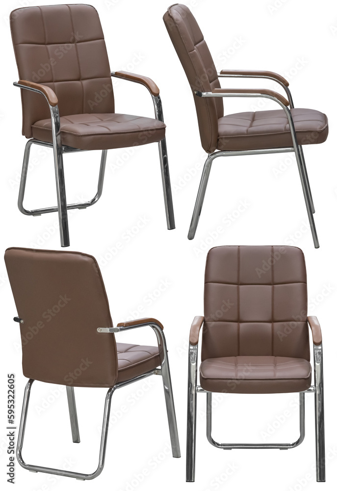 Obraz premium Office chair. Interior element. Isolated from the background. From different angles