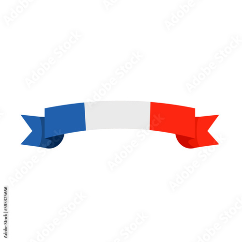 France flag ribbon