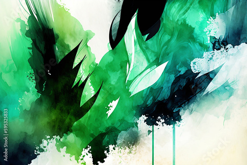 Abstract Watercolor Background: Use vibrant watercolour techniques to create an abstract background with bold colors and interesting textures