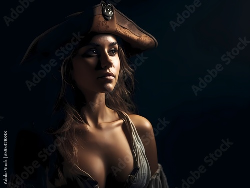 Female beautifule Pirate queen