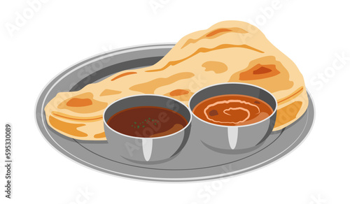 ナンとカレー