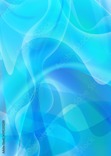 ブルーのウェーブ背景 青い流線の背景素材