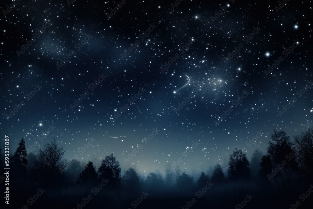 Night sky with stars 