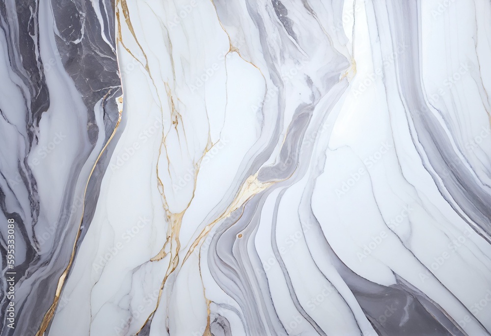 Obraz premium White marble stone pattern background. Generative AI