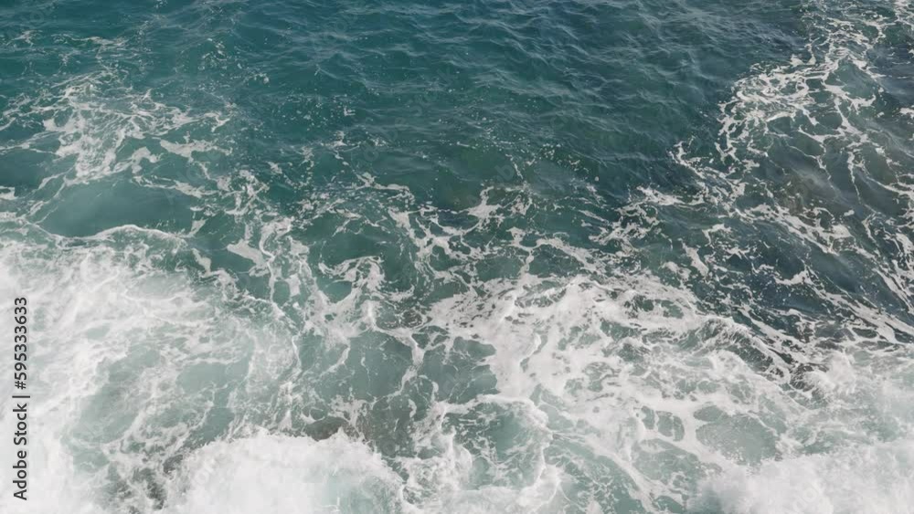 Slow motion mediterranean sea background with beautiful azure color Slow motion mediterranean sea background with beautiful azure color
