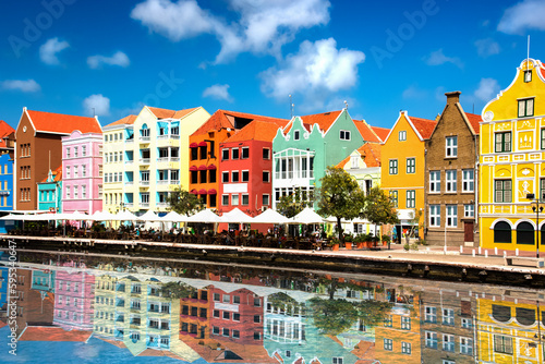 Bild auf Leinwand Beautiful day in Willemstad, Curacao