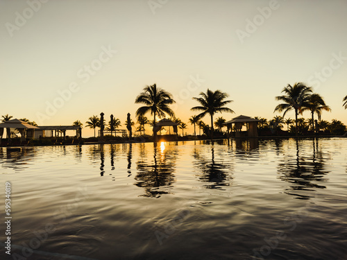 Palm Tree Sunset © Powerpoint Stock