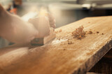 Woodwork creates shavings, sawdust