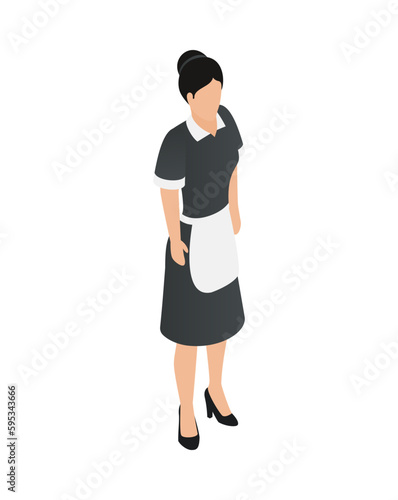 Isometric Hotel Maid