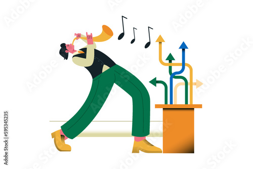 People Play Flutes Like Tamers To Control Business Direction